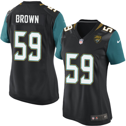 Women's Game Arthur Brown Nike Jersey Teal Green Home - #59 NFL Jacksonville Jaguars